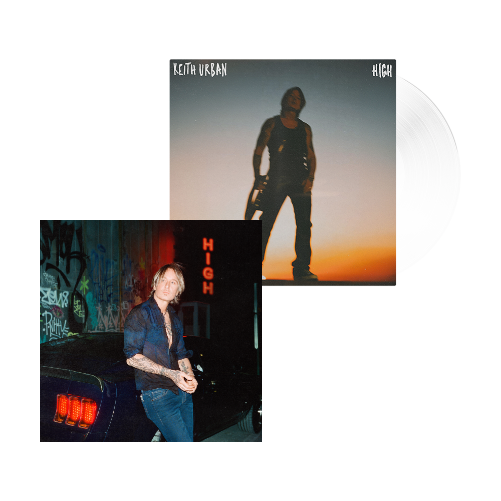 HIGH (Vinyl-Opaque White + Poster) - Keith Urban Album Store