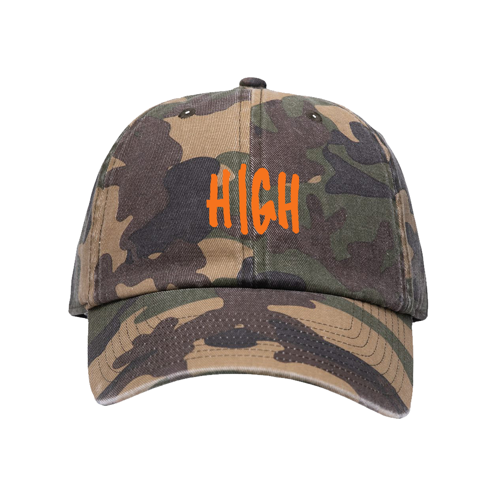 HIGH Camo Hat Front